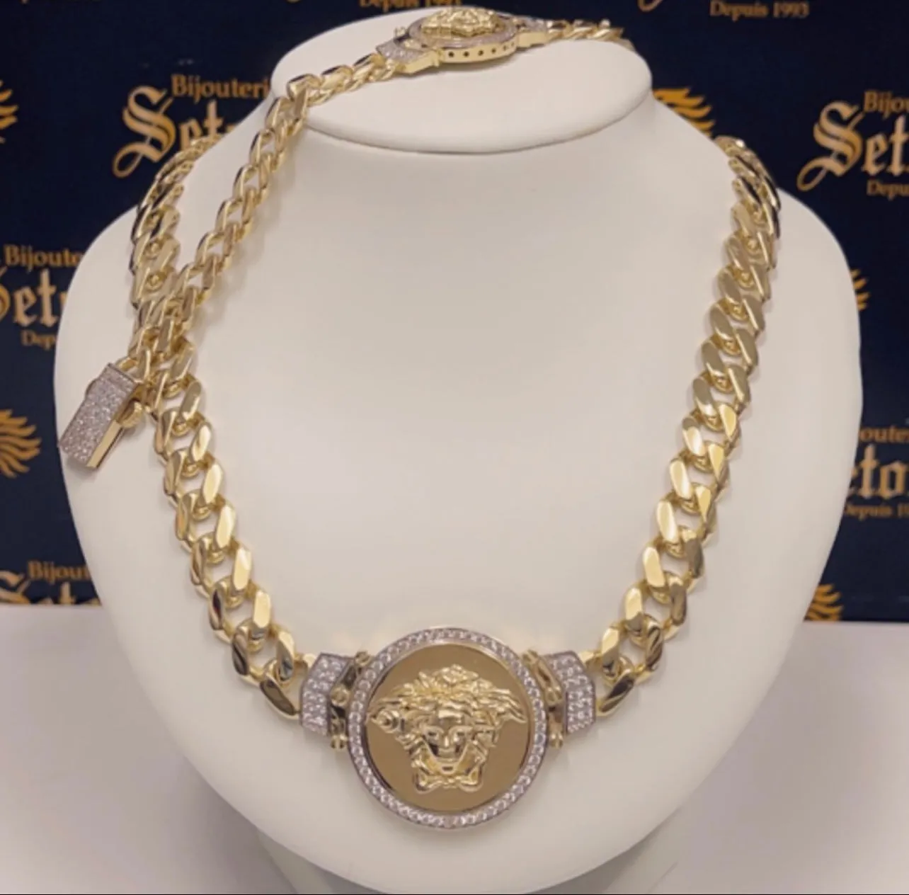 Monaco Medusa chain & Bracelet S079