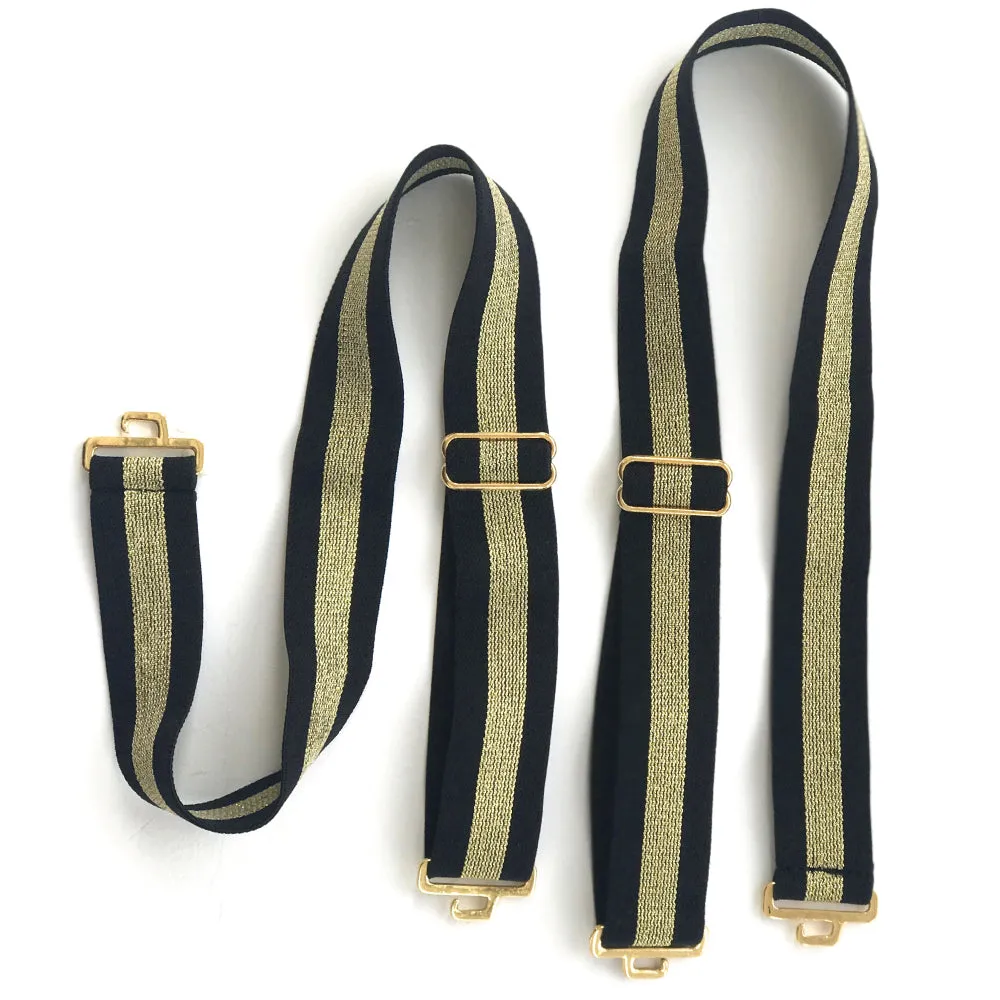 Monaco Metallic Stripe Straps