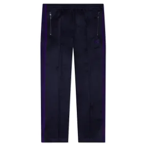 Narrow Track Pant Poly Smooth - Navy