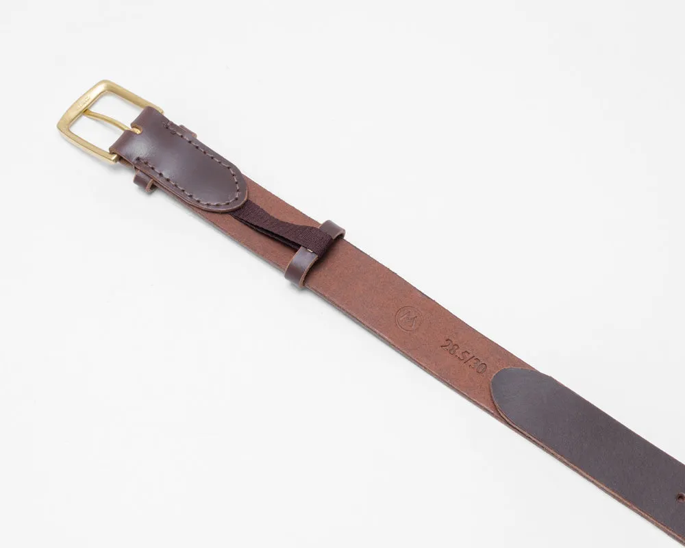 Oxblood Mahogany Leather Belt