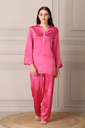 Pink Satin Night suit