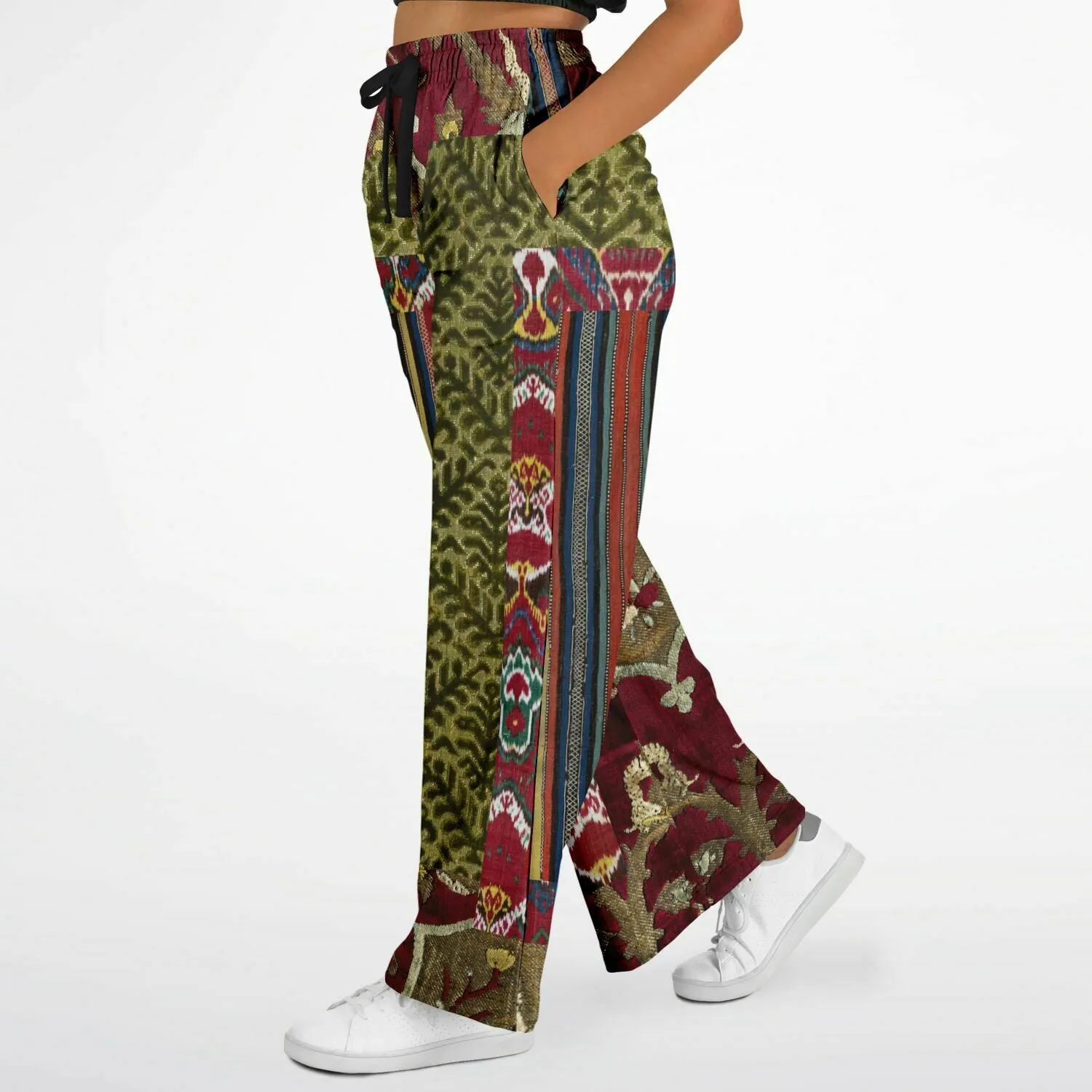 Red Melange Stretchy Phat Bellbottoms