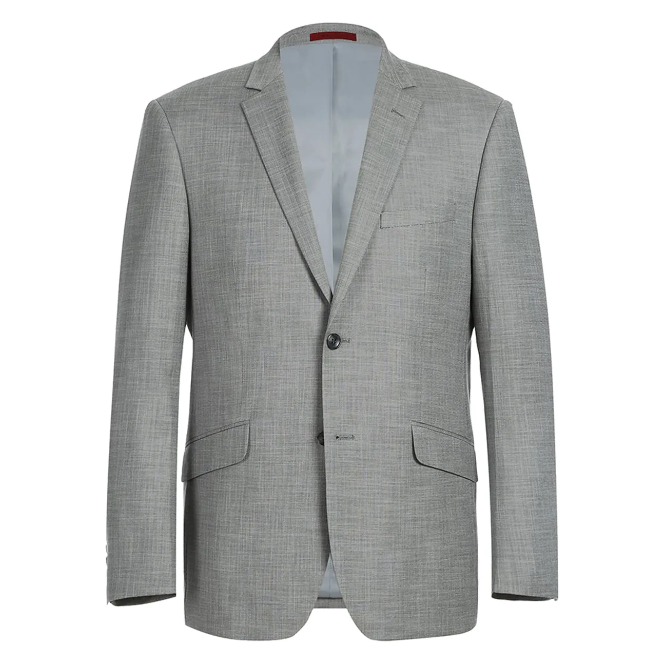 RENOIR Gray Slim Fit Notch Lapels Solid Suit 293-17