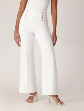 Sara Button Up Slim Flare Pants