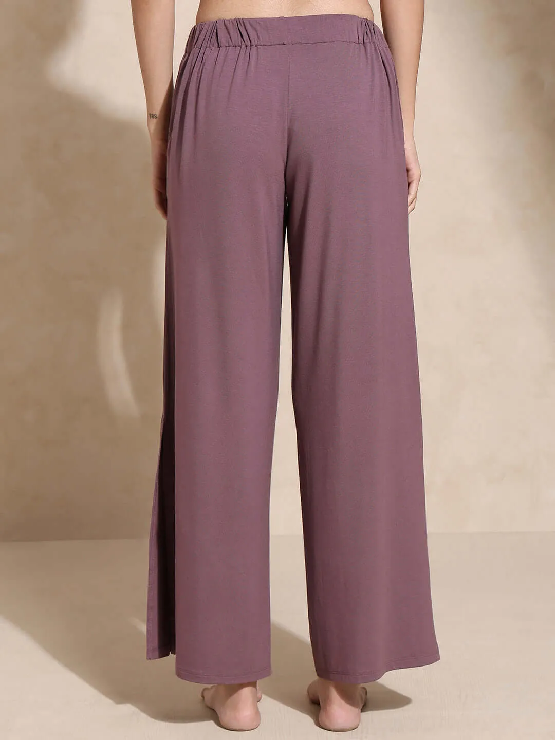 Serene Yoga Pants with Slit Mulberry