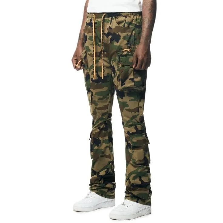 Smoke Rise Cargo Stacked Windbreaker Utility Pants (Wood Camo) WP23586