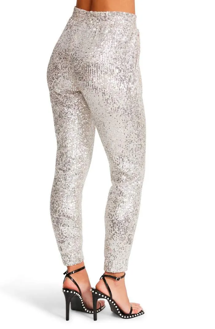 Steve Madden Silver Sequin Pants