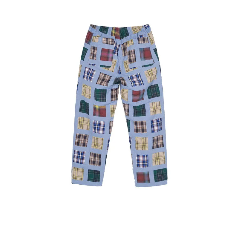 STUSSY MADRAS PATCHWORK RELAXED PANT 116493