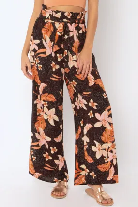 Talisman Floaty Black Floral Pant