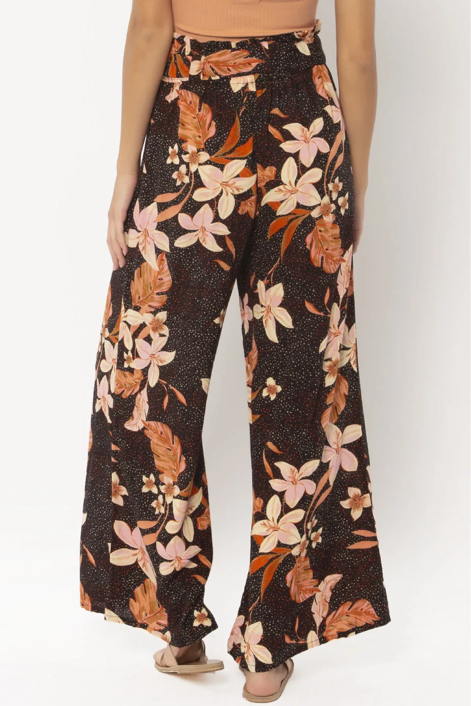 Talisman Floaty Black Floral Pant