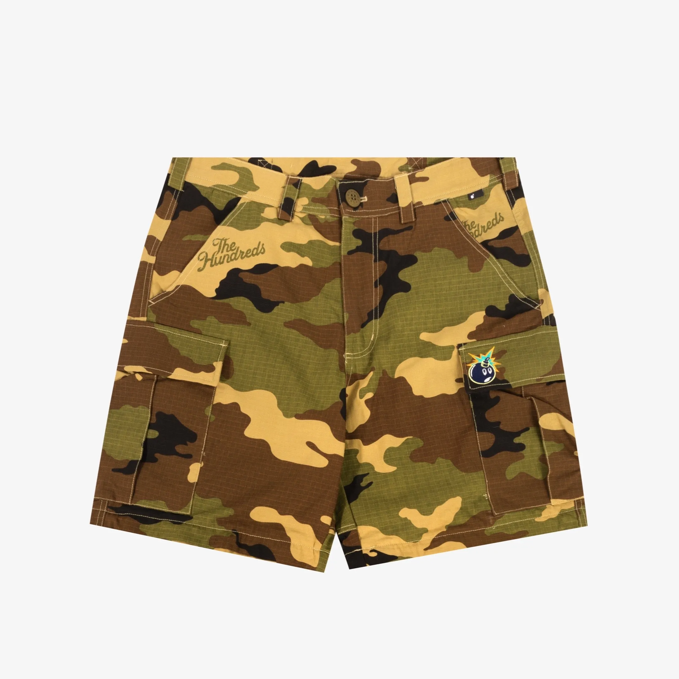 The Hundreds 'Adam Bomb' Cargo Convertible Pants Perfect Camo