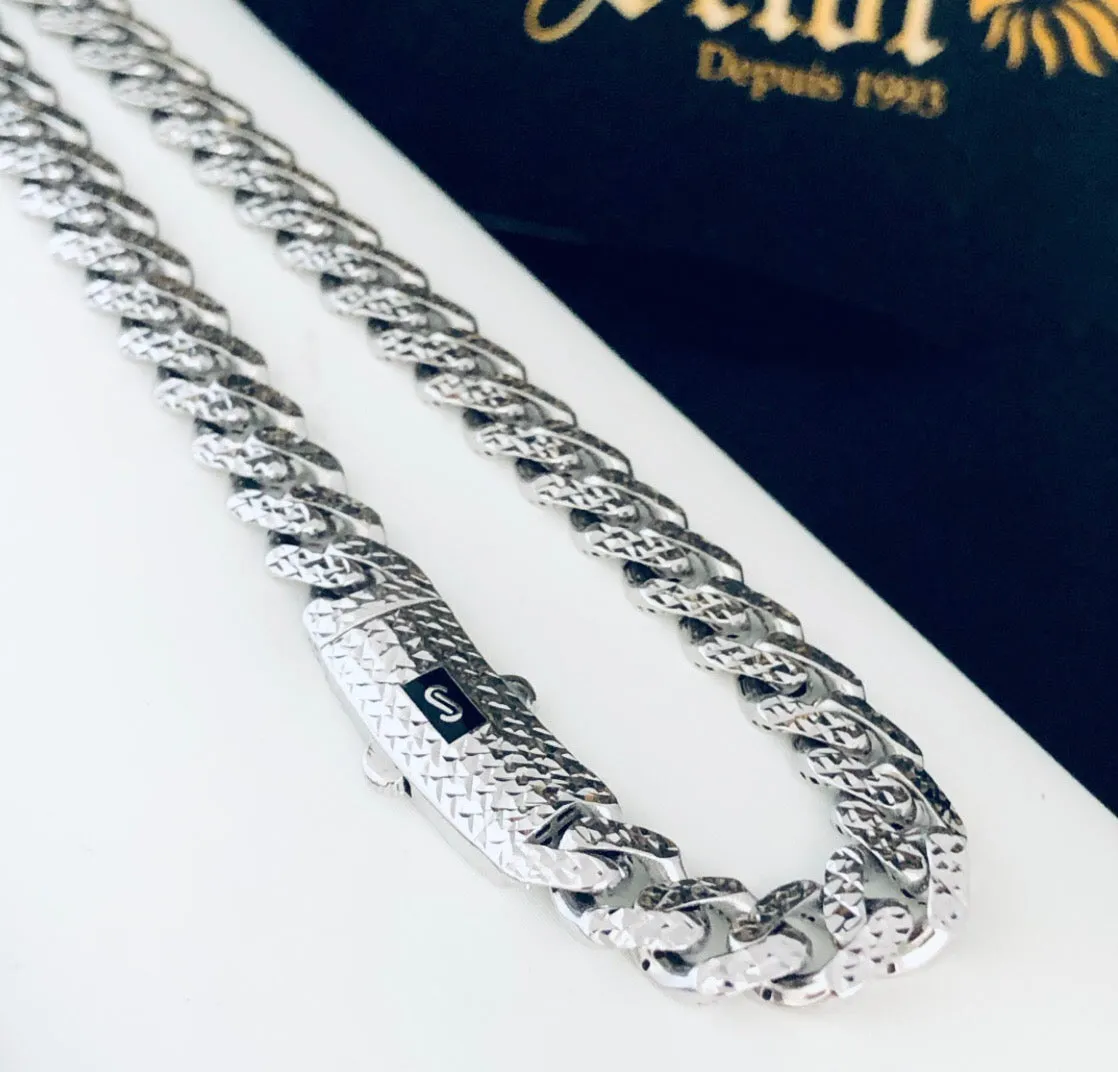 White gold Monaco chain MC162